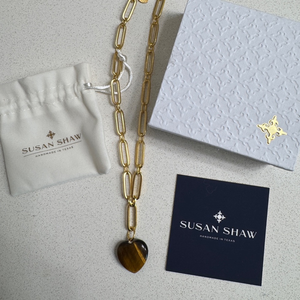 Susan Shaw Monroe Heart Necklace — NWOT